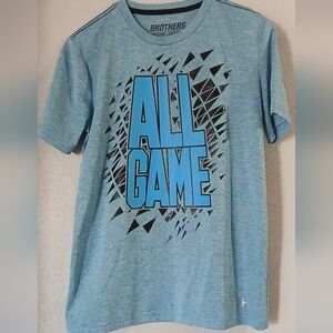 Brother Light Blue 'All Game' Kids Tee Size 10